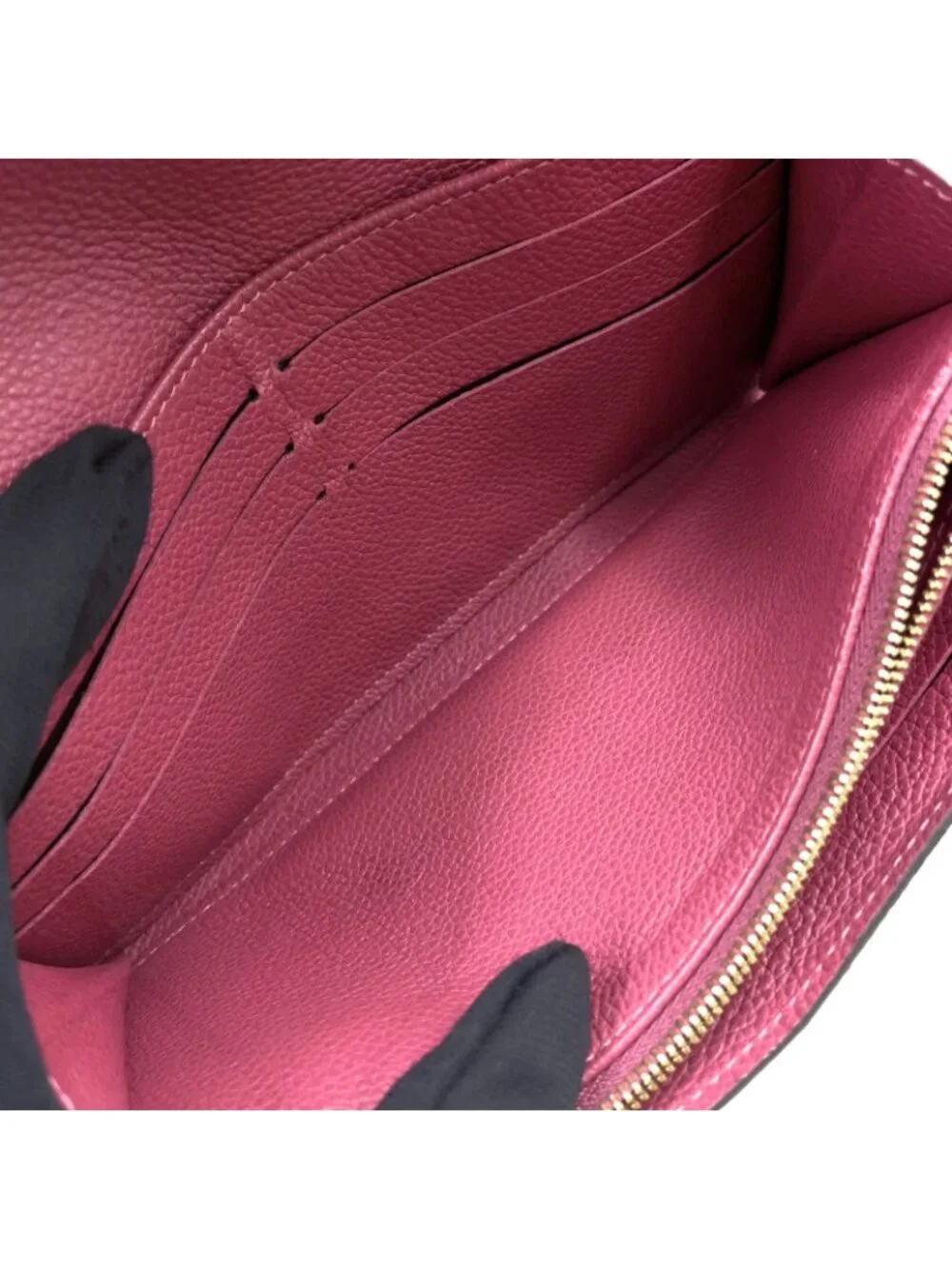 Louis Vuitton Portefeuille Sarah Monogram Empreinte Leather Pink Wallet Gold
